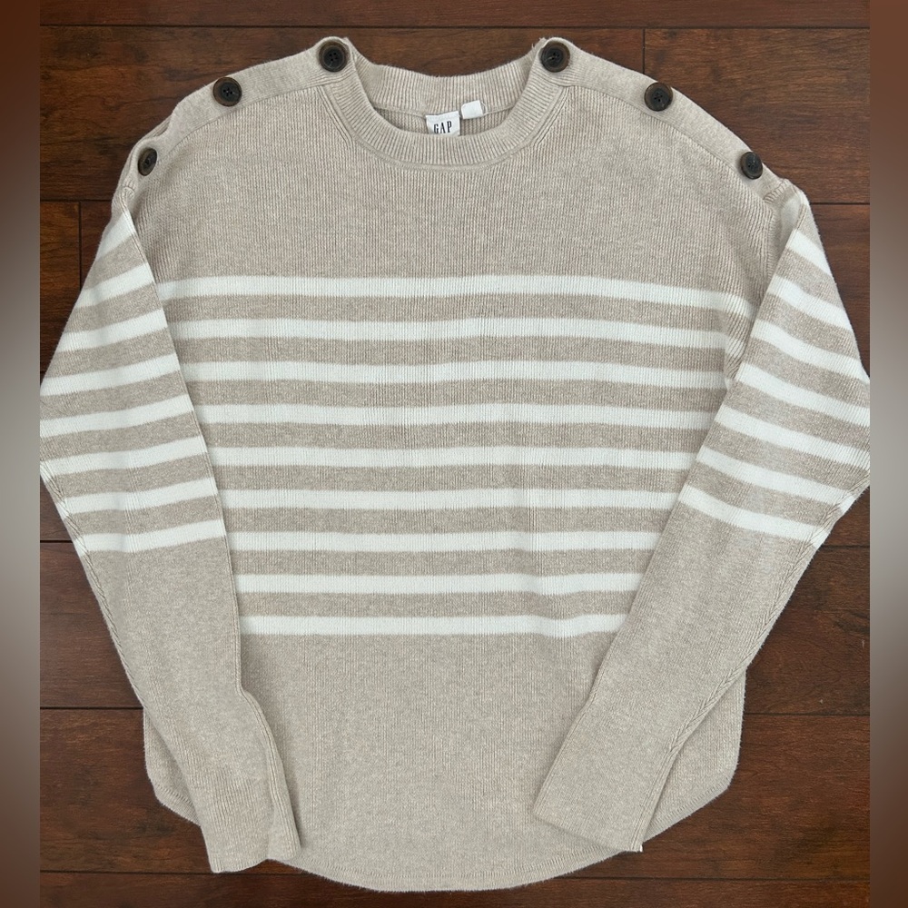 GAP Beige Cotton Fall Sweater
